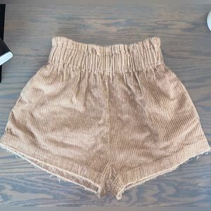 Boutique corduroy high waist shorts